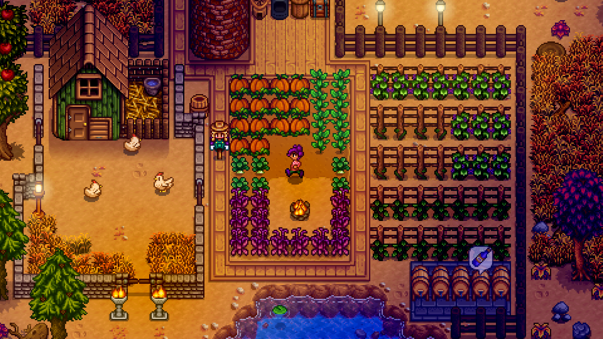 Stardew Valleyのゲーム画面